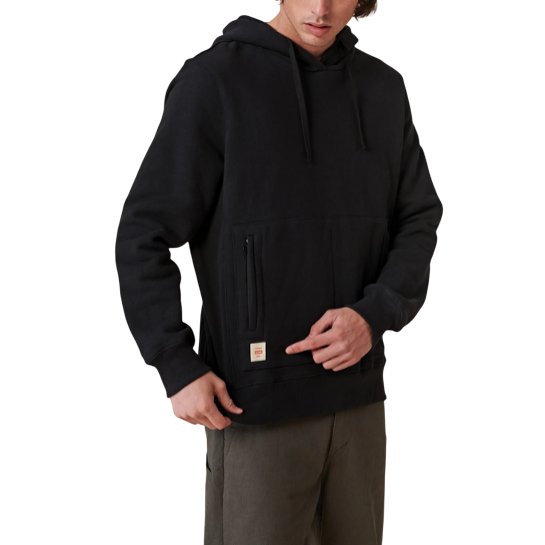 Globe felpa con cappuccio da uomo Burly Hoddie GB02003001BLK nero