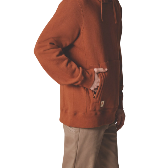 Globe felpa da uomo con cappuccio Burly Hoddie GB02003001DKWAL ruggine