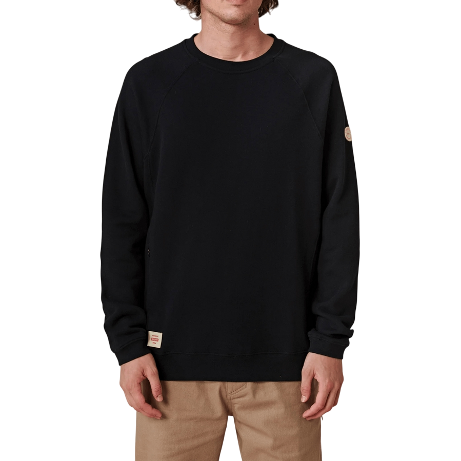 Globe felpa girocollo da uomo Traveller Crew GB02003000BLK nero