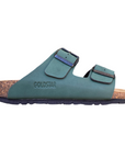 Godlstar ciabatta da donna con plaltare anatomico e 2 fasce con fibbie GS823 verde