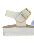 Goldstar sandalo da bambina con plantare anatomico fasce regolabili con applicazioni GSP46C beige