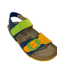 Goldstar sandalo da bambino con plantare anatomico GS845VE mix multicolore