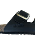 Goldstar sandalo da donna a doppia fibbia GS801QR premium nero