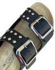 Goldstar sandalo da donna a doppia fibbia GS801QR premium nero