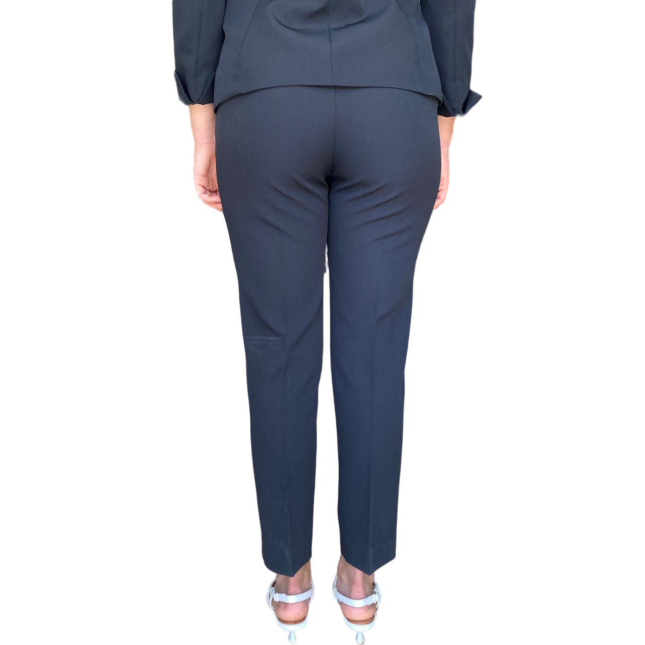 Griffai Completo da donna con giacca a manica 3/4 e pantalone elasticizzato DGP5001 nero