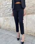 Griffai completo da donna giacca 3/4 e pantalone bielasticizzato DGP7003 nero