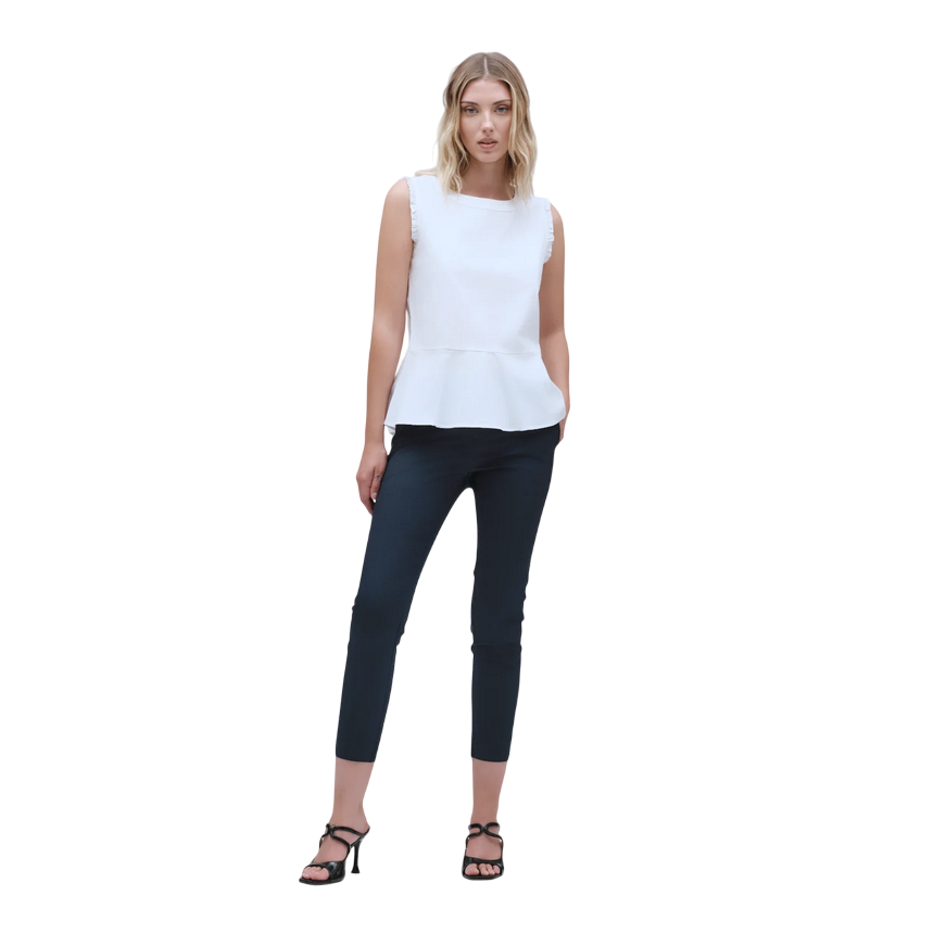 Griffai pantalone capri da donna in tessuto tecnico DGP6305 blu