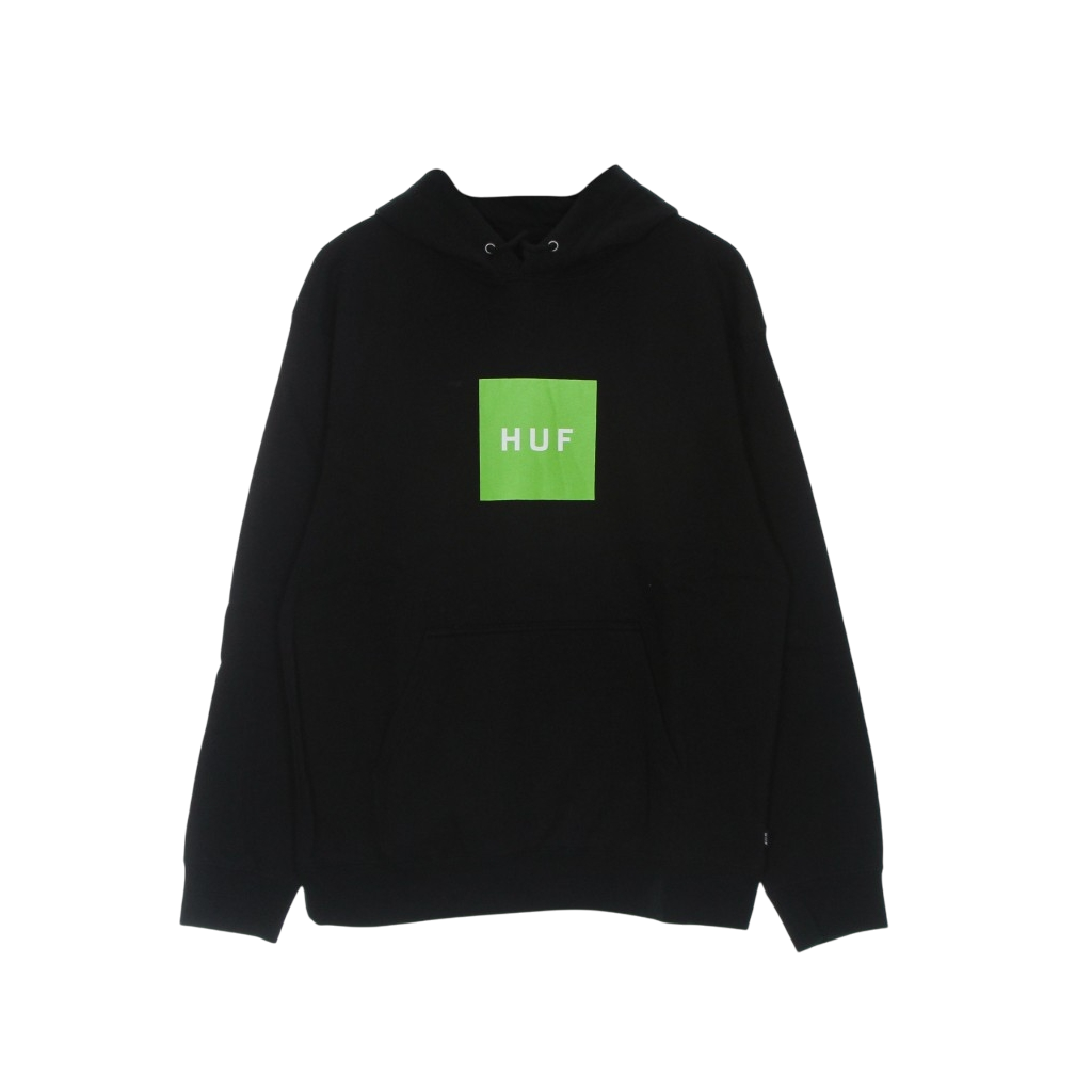 HUF felpa con cappuccio da uomo Box Logo PF00276 nero