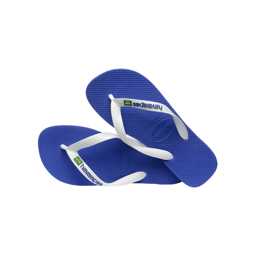 Havaianas ciabatta infradito da uomo Brasil Logo 4110850-2711 blu