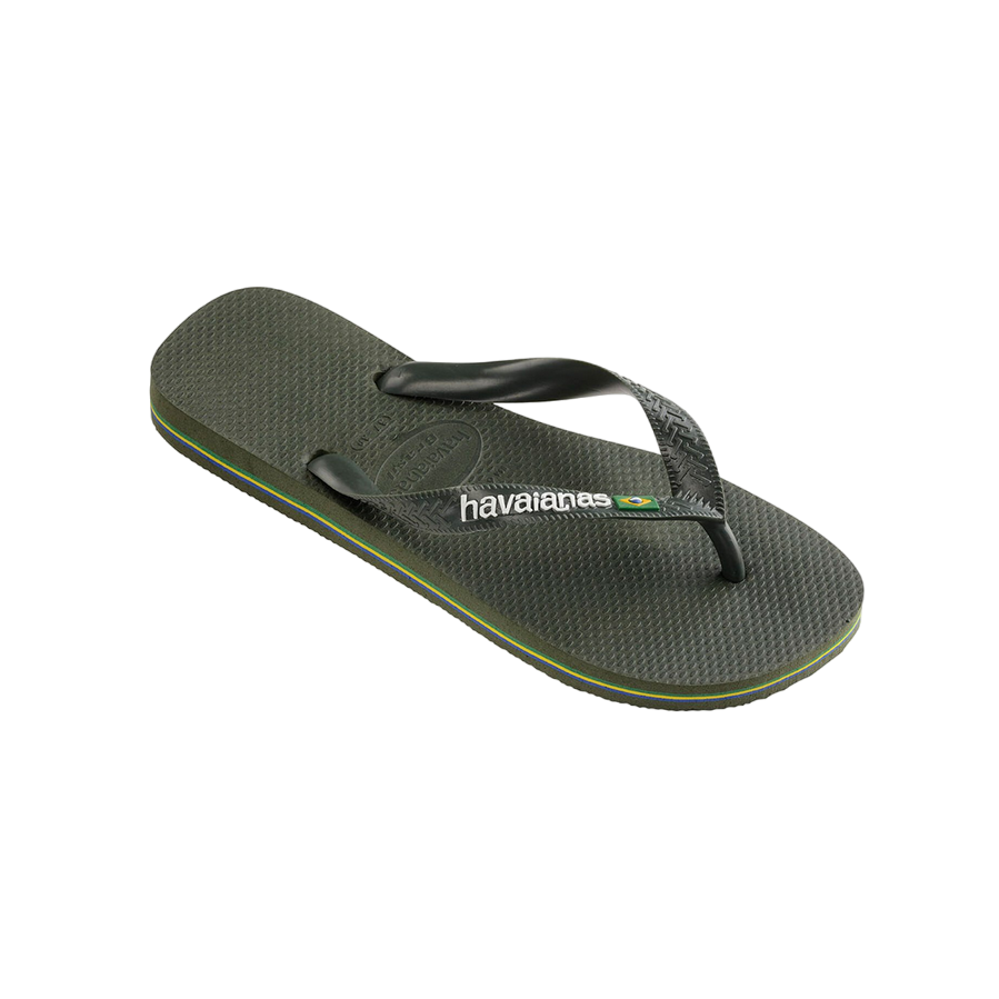 Havaianas ciabatta infradito Brasil Logo 4110850-5983 verde oliva-verde