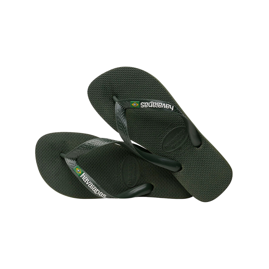 Havaianas ciabatta infradito Brasil Logo 4110850-5983 verde oliva-verde