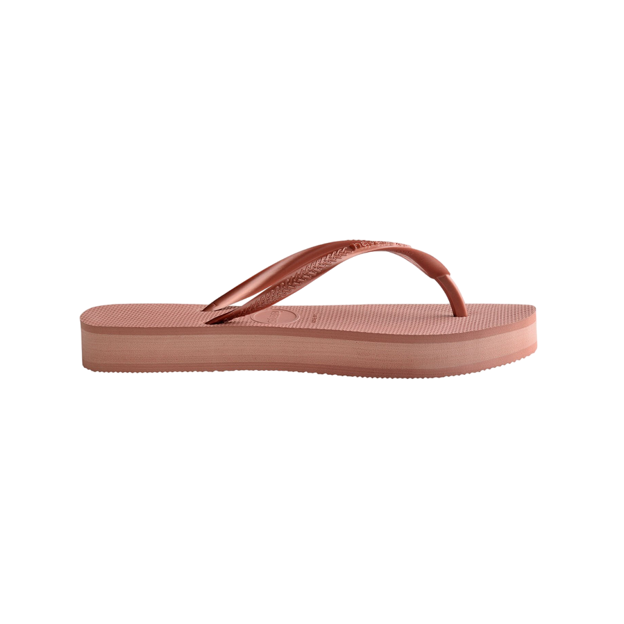 Havaianas ciabatta infradito da donna Slim Flatform 4144537-3544 rosa di croco