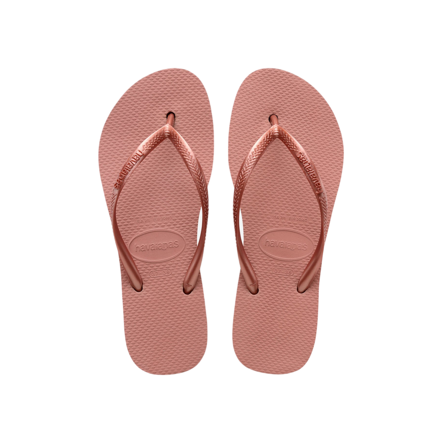 Havaianas ciabatta infradito da donna Slim Flatform 4144537-3544 rosa di croco