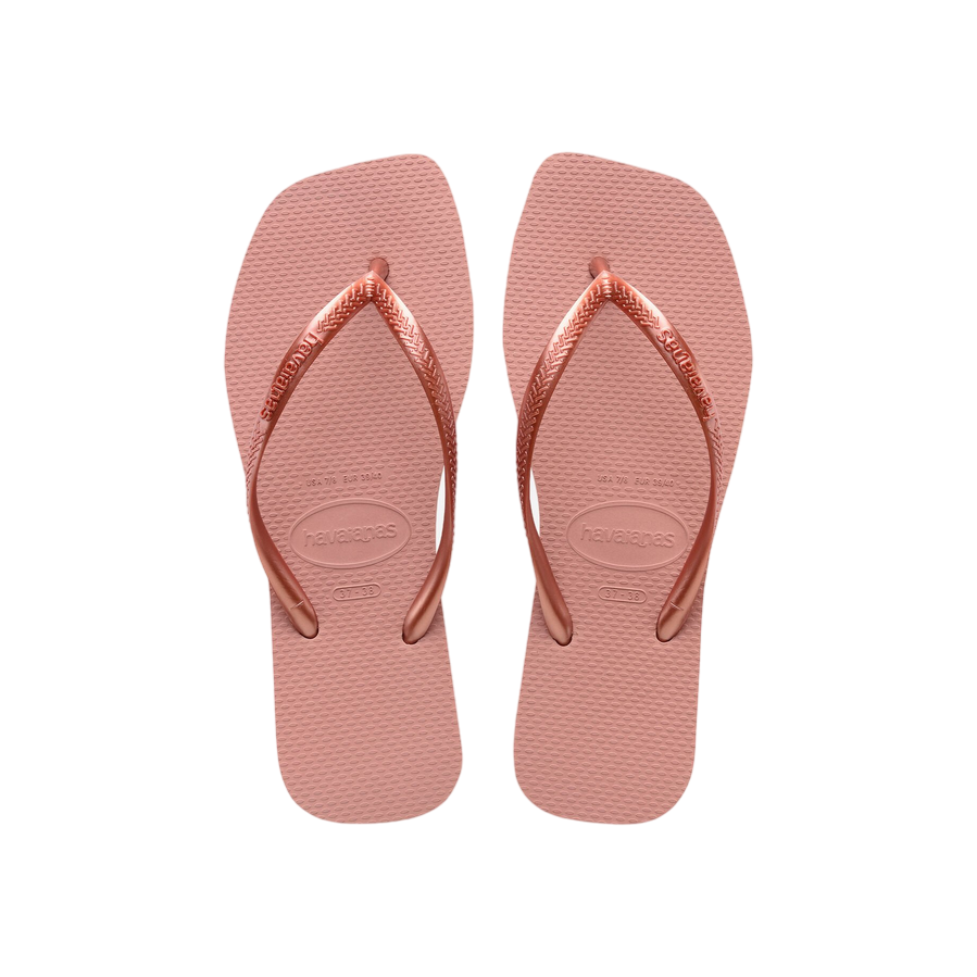 Havaianas ciabatta infradito da donna Slim Square 4148301-3544 rosa di croco