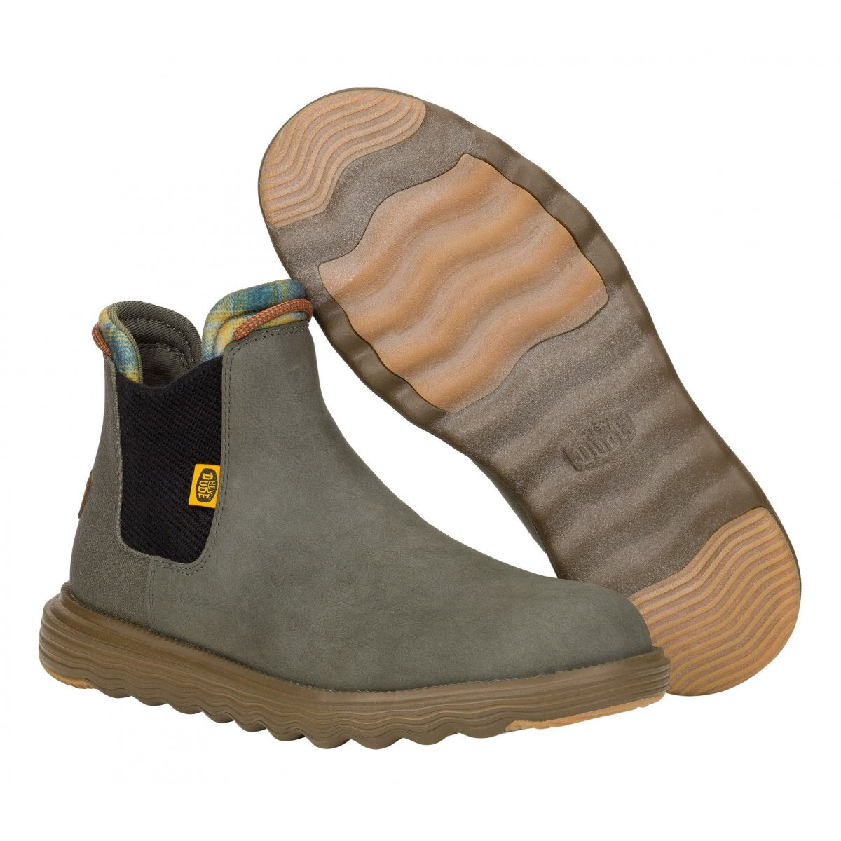 Hey Dude stivaletto da uomo Branson Classic 42065-3N0 verde oliva 4