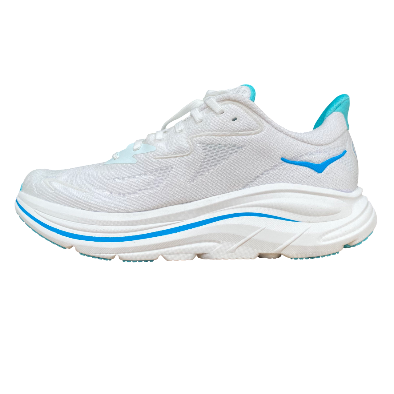 Scarpe Running Hoka One One Clifton 10 1162030-WKY colore bianco cielo, modello uomo con ammortizzazione superiore e design ergonomico - interna