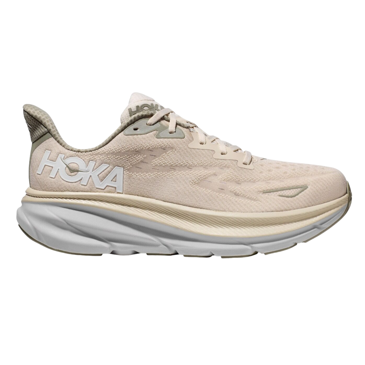 Hoka One One scarpa da corsa da uomo Clifton 1127895/OKB latte