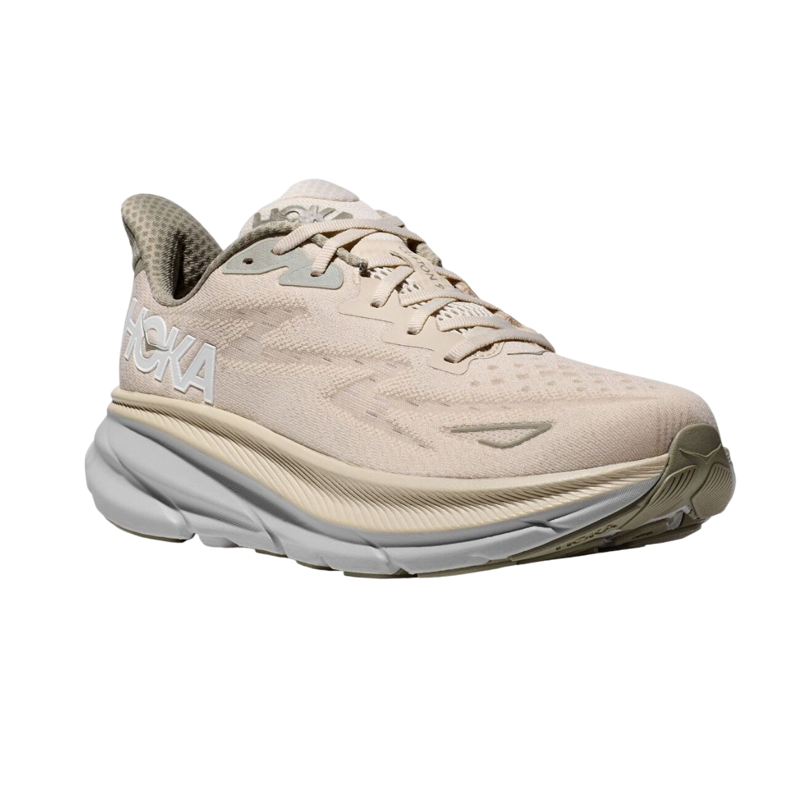 Hoka One One scarpa da corsa da uomo Clifton 9 1127895/OKB latte di avena-orzo 2