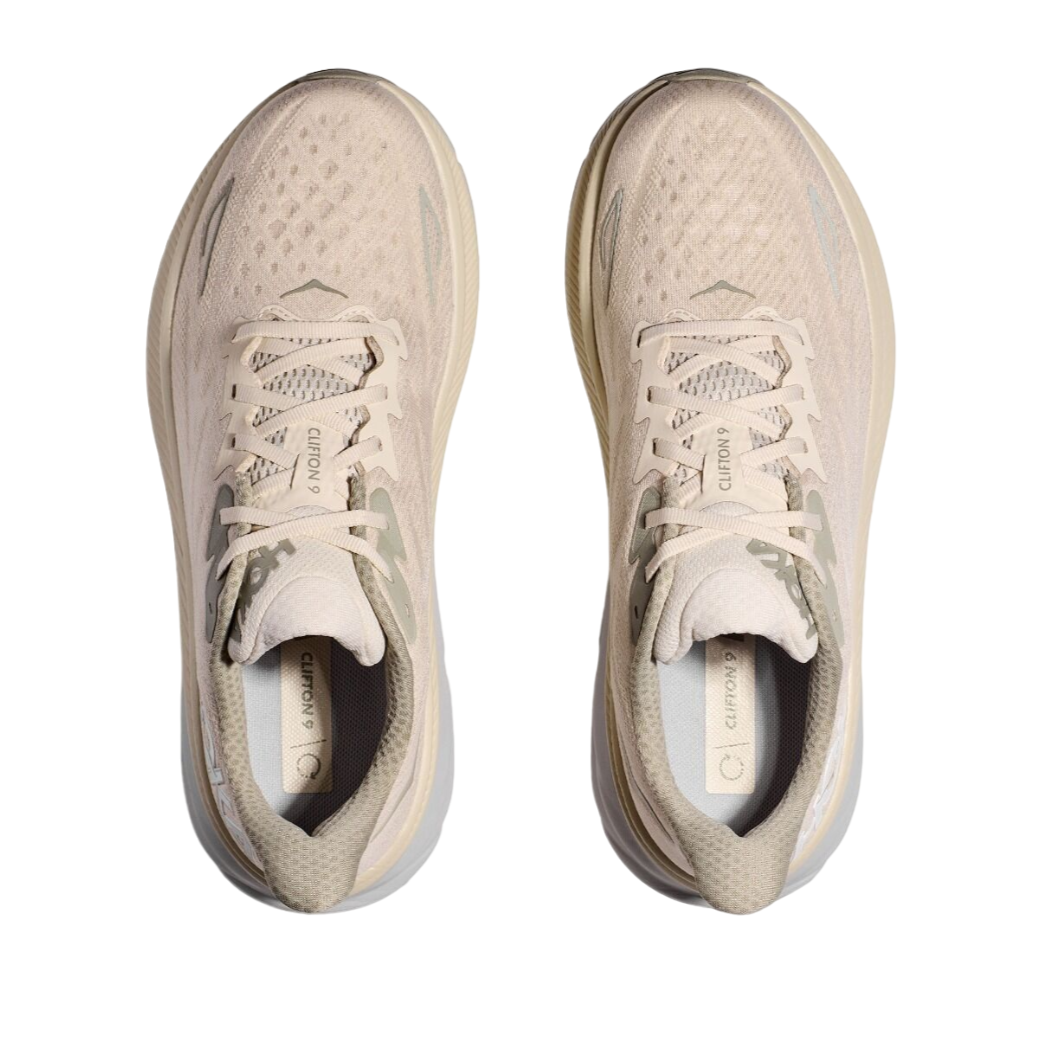 Hoka One One scarpa da corsa da uomo Clifton 9 1127895/OKB latte di avena-orzo 6