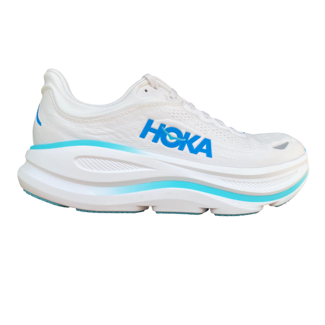 Hoka One One scarpa da corsa uomo Bondi 9 1162011-WKB bianco-blu