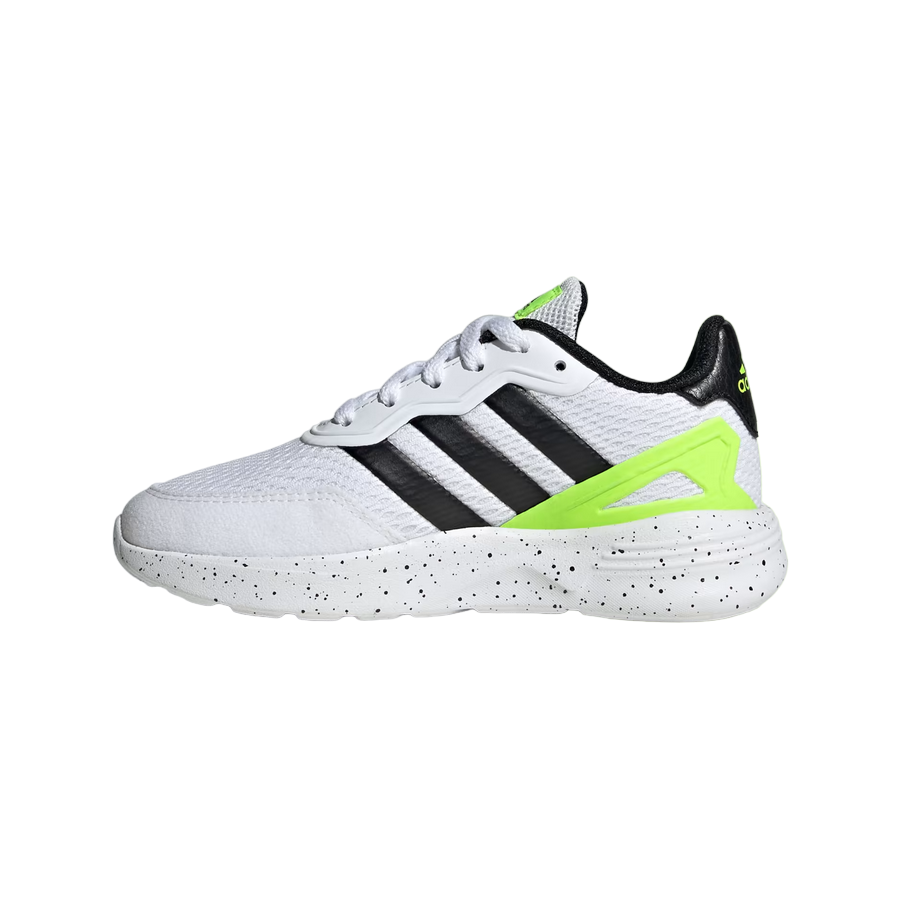 Adidas scarpa da corsa da ragazza IG2886 bianco-nero-verde