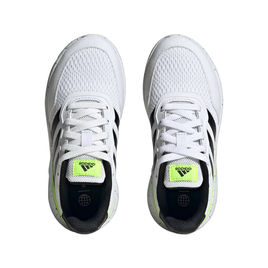 Adidas scarpa da corsa da ragazza IG2886 bianco-nero-verde