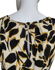 Astrolabio vestito smanicato da donna a fantasia CA6F 500 nero