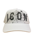 Icon cappello con visiera e logo schizzo IJXAC00558 bianco. taglia unica