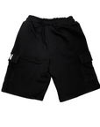 Icon pantaloncino sportivo cargo da ragazzo con logo IBSH00689 nero1