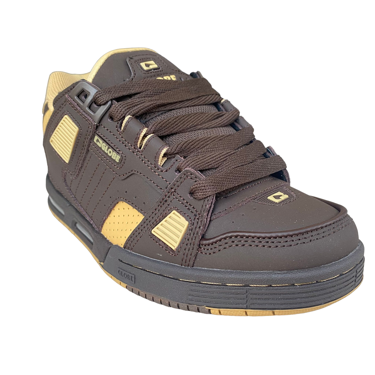 Globe scarpa sneakers da skateboard da uomo Sabre GBSABR 17350 rovere scuro-curry