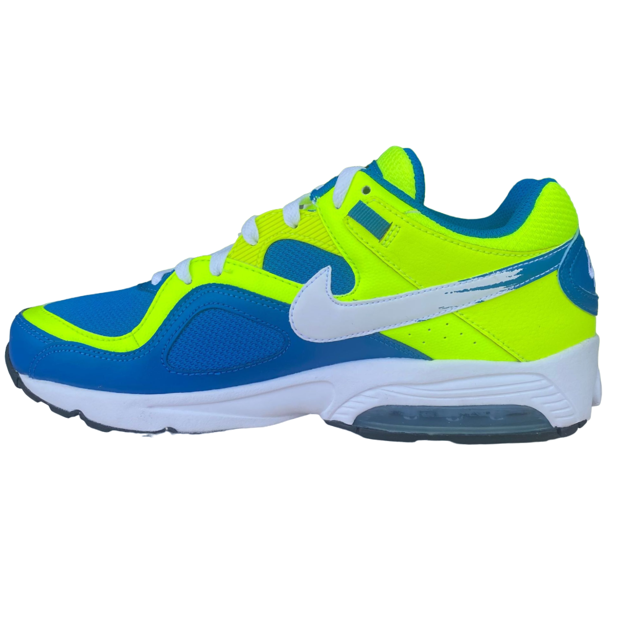 Nike sneakers da uomo Air Max Go Strong Essential 631718 700 giallo fluo bianco azzurro
