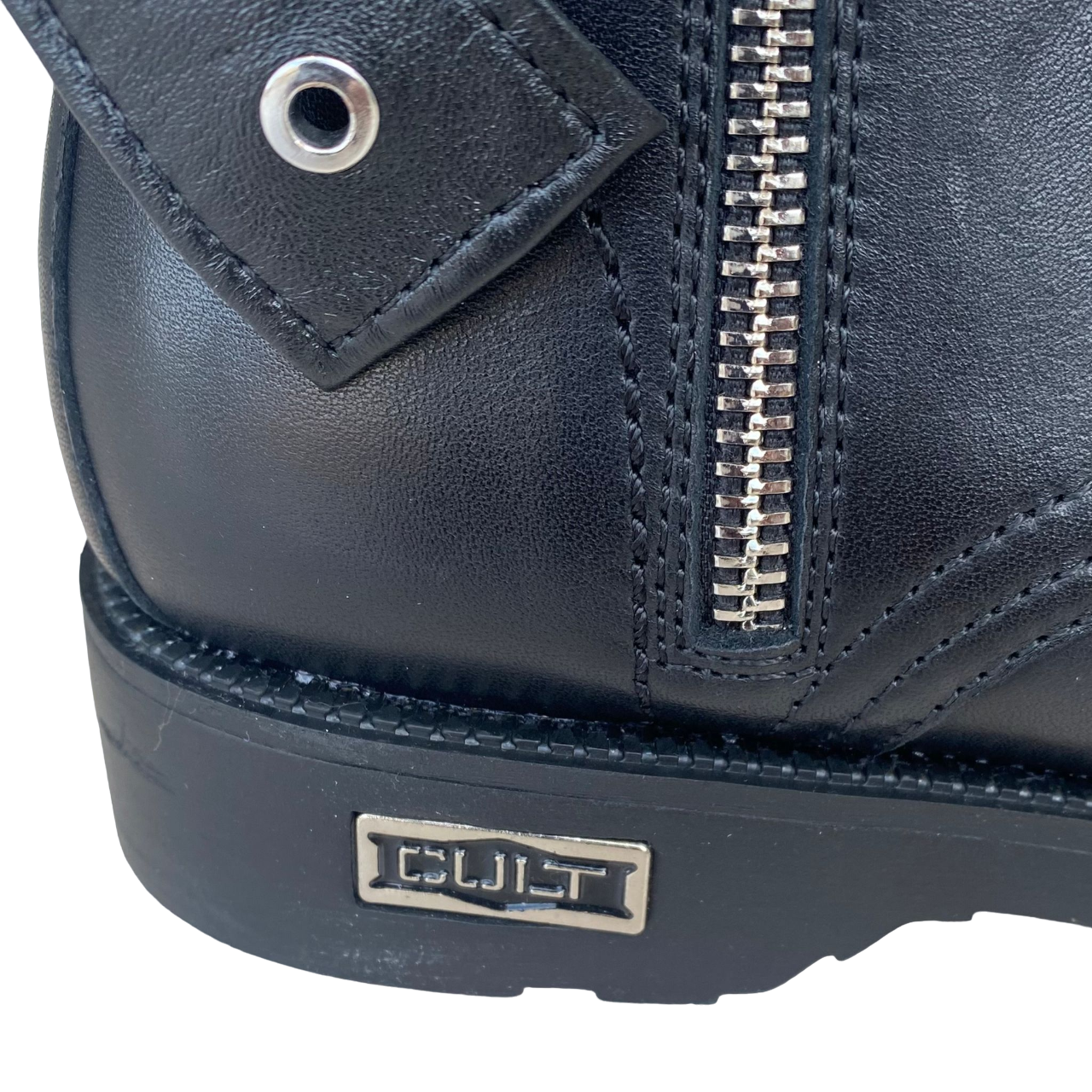 Cult Stivale anfibio donna con cerniera e fibbia Zeppelin 3933 nero