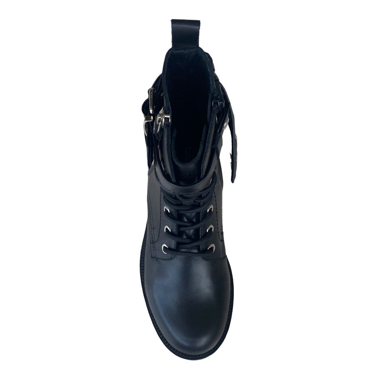 Cult Stivale anfibio donna con cerniera e fibbia Zeppelin 3933 nero