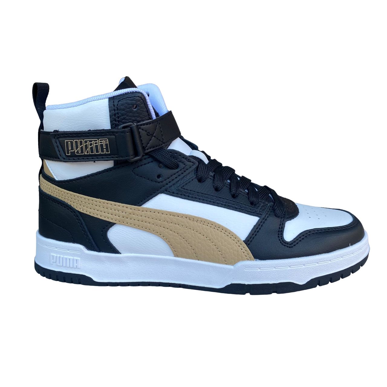 Puma scarpa sneakers da uomo RDB Game 385839 21 bianco nero oro