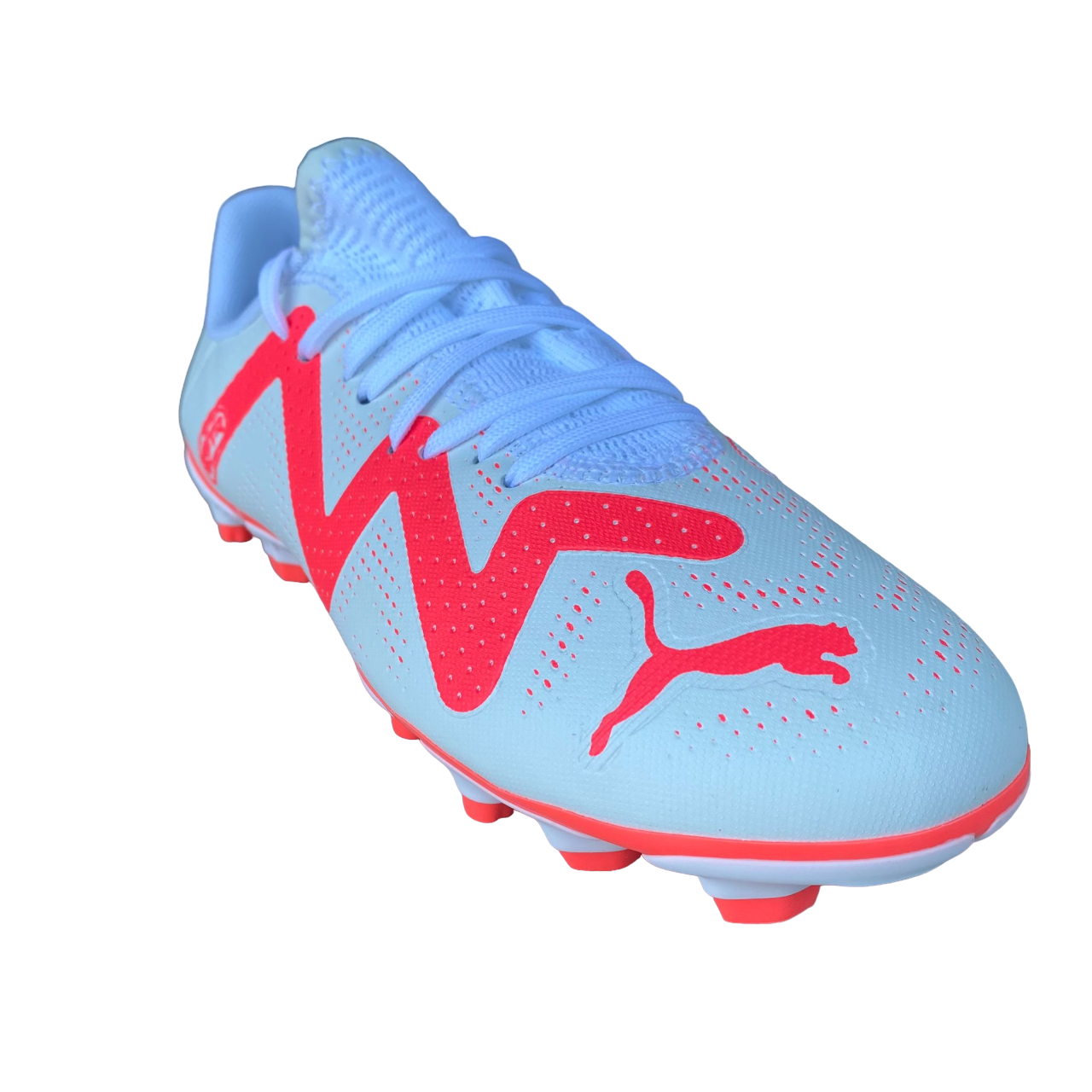 Puma scarpa da calcio da ragazzo Future Play FG/AG 107388 01 bianco-orchidea