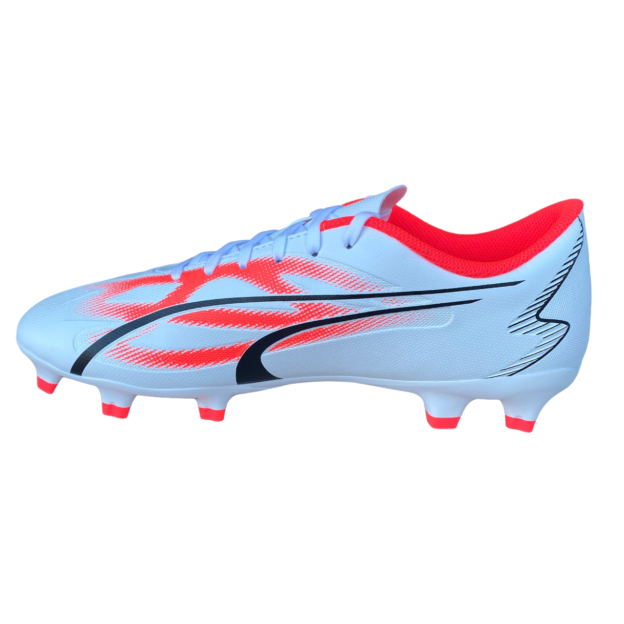 Puma scarpa da calcio da uomo Ultra Play FG/AG 107423-01 bianco-nero-orchidea