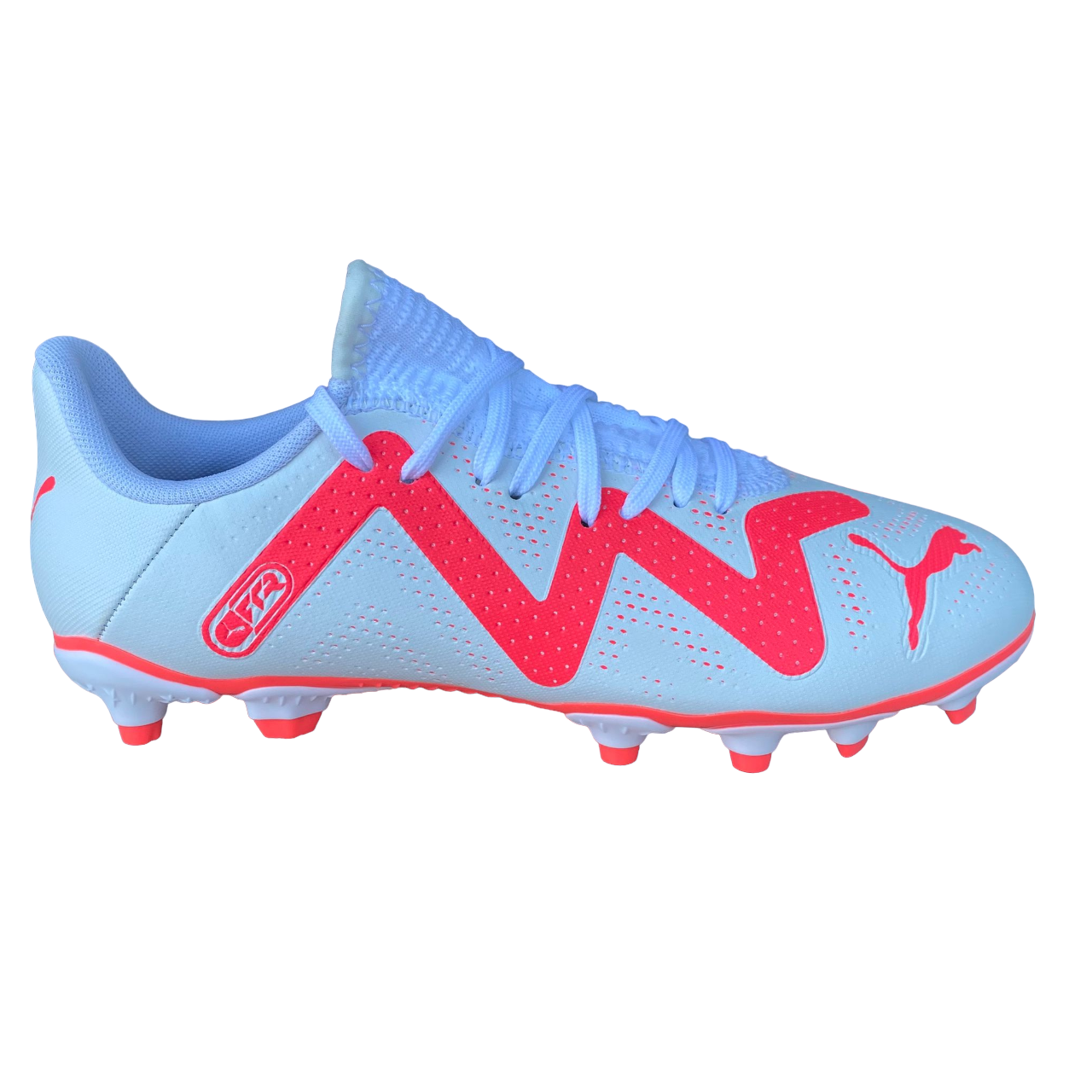 Puma scarpa da calcio da ragazzo Future Play FG/AG 107388 01 bianco-orchidea