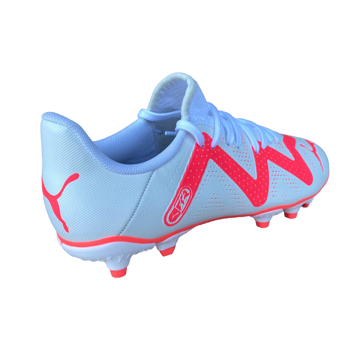 Puma scarpa da calcio da ragazzo Future Play FG/AG 107388 01 bianco-orchidea