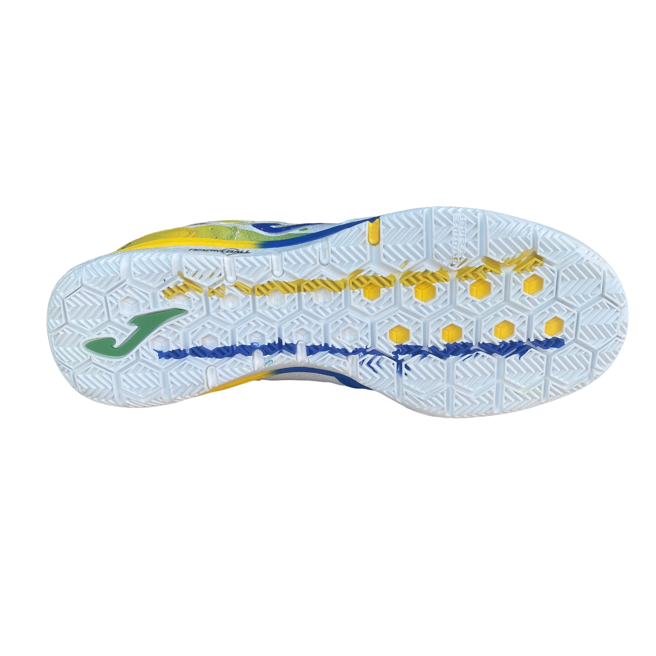 Joma scarpa da calcetto indoor da uomo Top Flex Rebound Ferrao 11 TORW2385IN bianco-azzurro