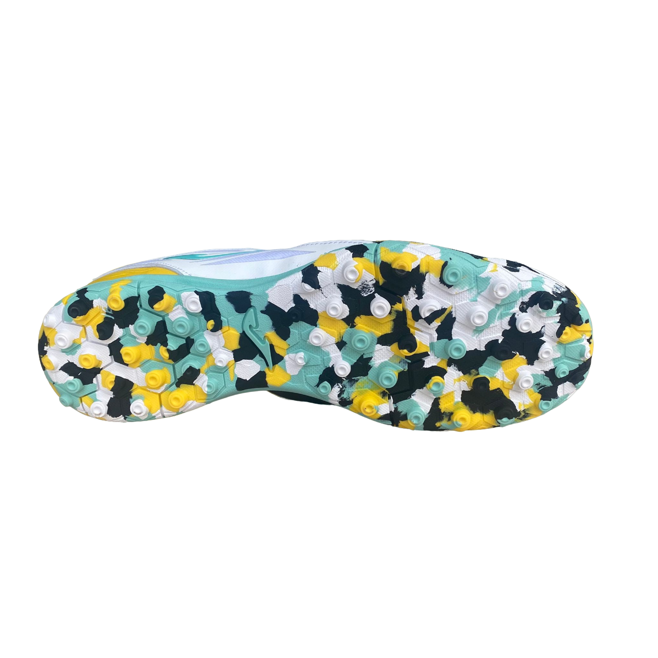 Joma Scarpa da calcetto per erba sintetica da uomo Cancha 2301 nero-bianco-turchese