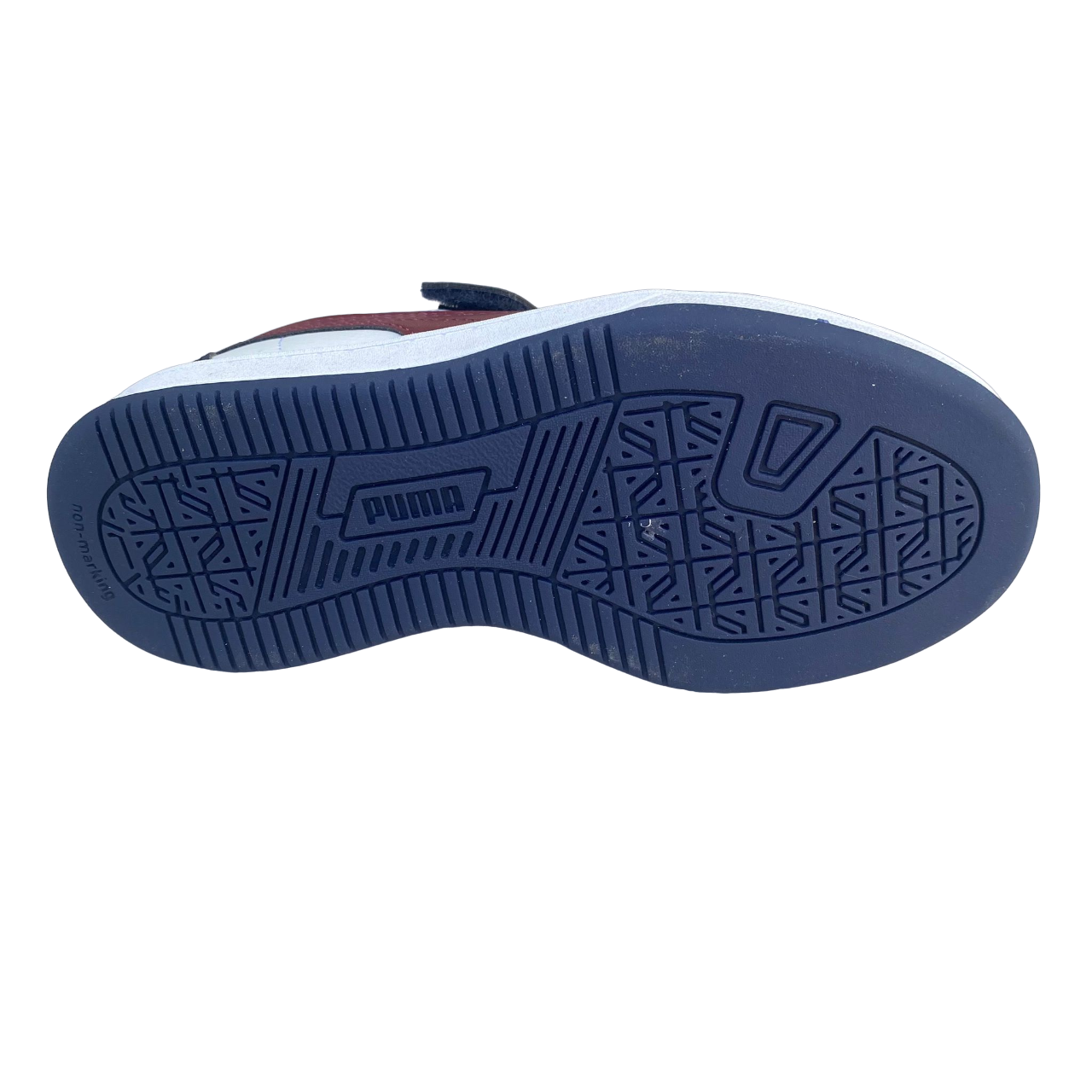 Puma scarpa sneakers da ragazzi con elastico e strappo Caven 2.0 AC Ps bianco-rosso diaspro-blu