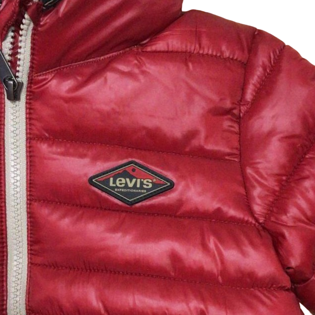 Levi's Kids Piumino con cappuccio da bambino foderato in sherpa 6EF434 8EF434-R8B rosso scuro
