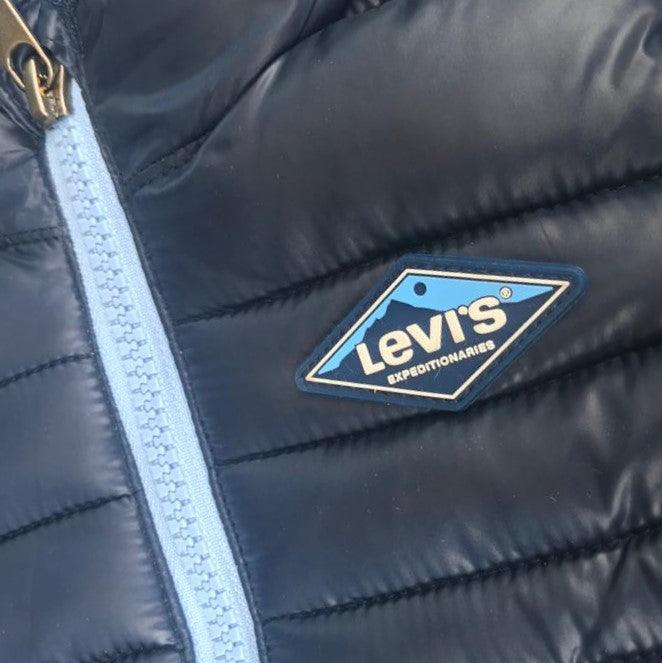Levi's Kids Piumino con cappuccio da ragazzo foderato in sherpa 9EF434-C8D blu
