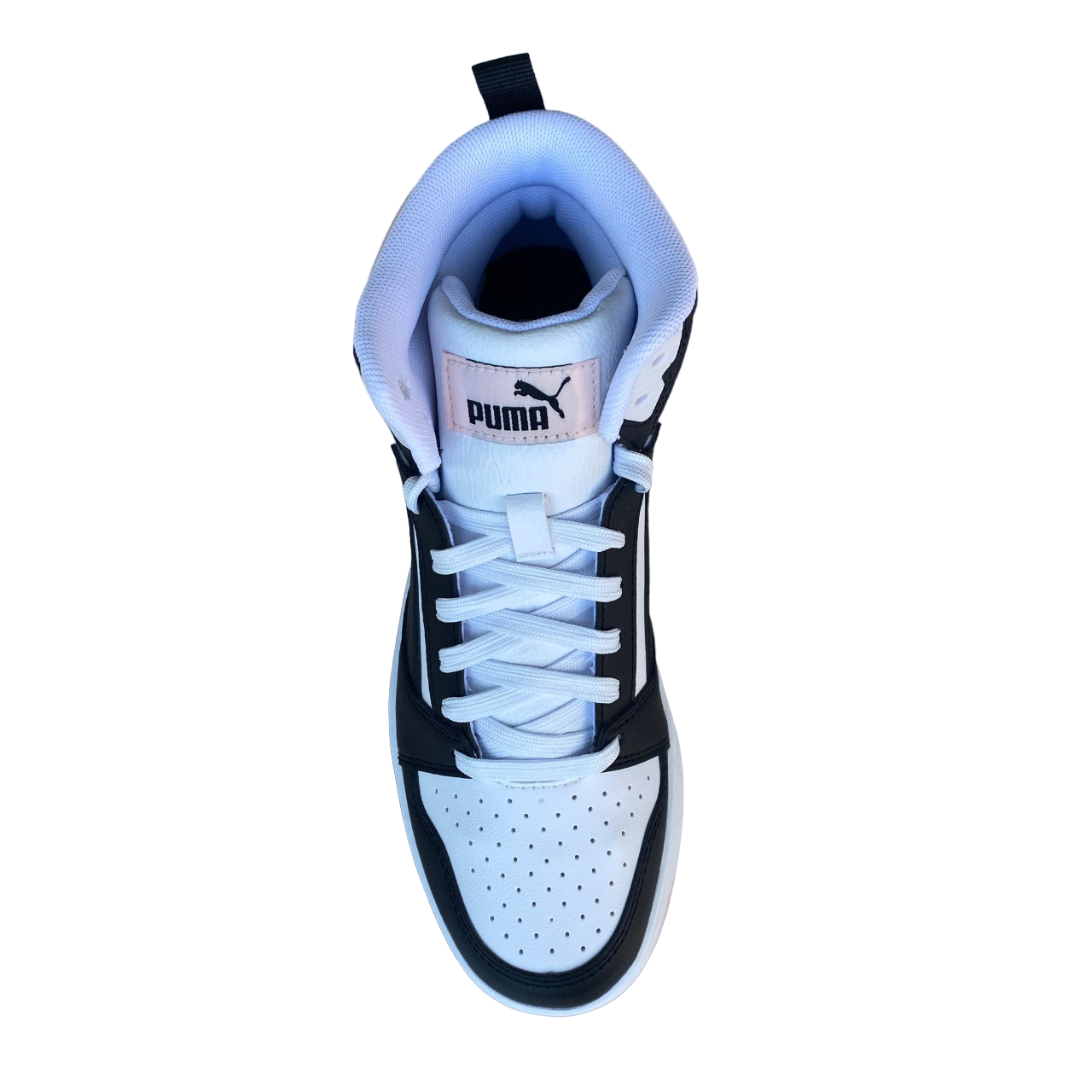 Puma Scarpa sneakers da donna Rebound v6 392326-14 bianco-nero-rosa chiaro