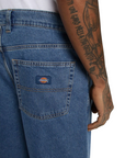 Dettaglio tasche e cuciture jeans Dickies Thomasville uomo blu classico qualità premium