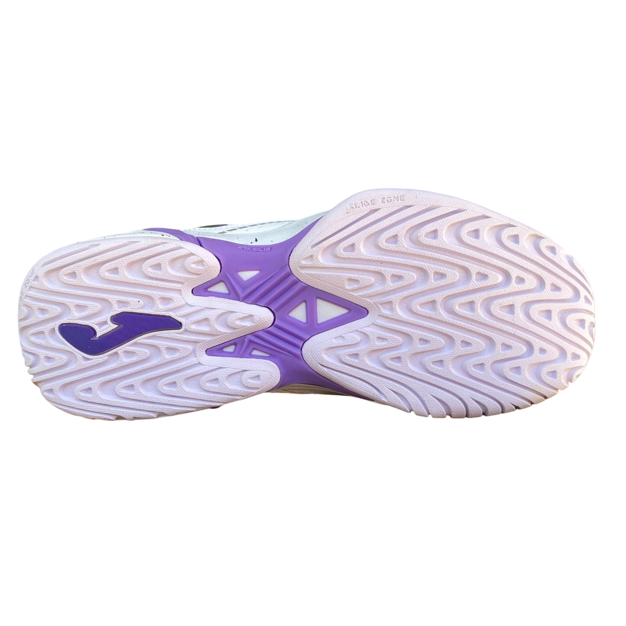 Scarpe da tennis Joma Set Lady 2502 bianche per donna, vista suola
