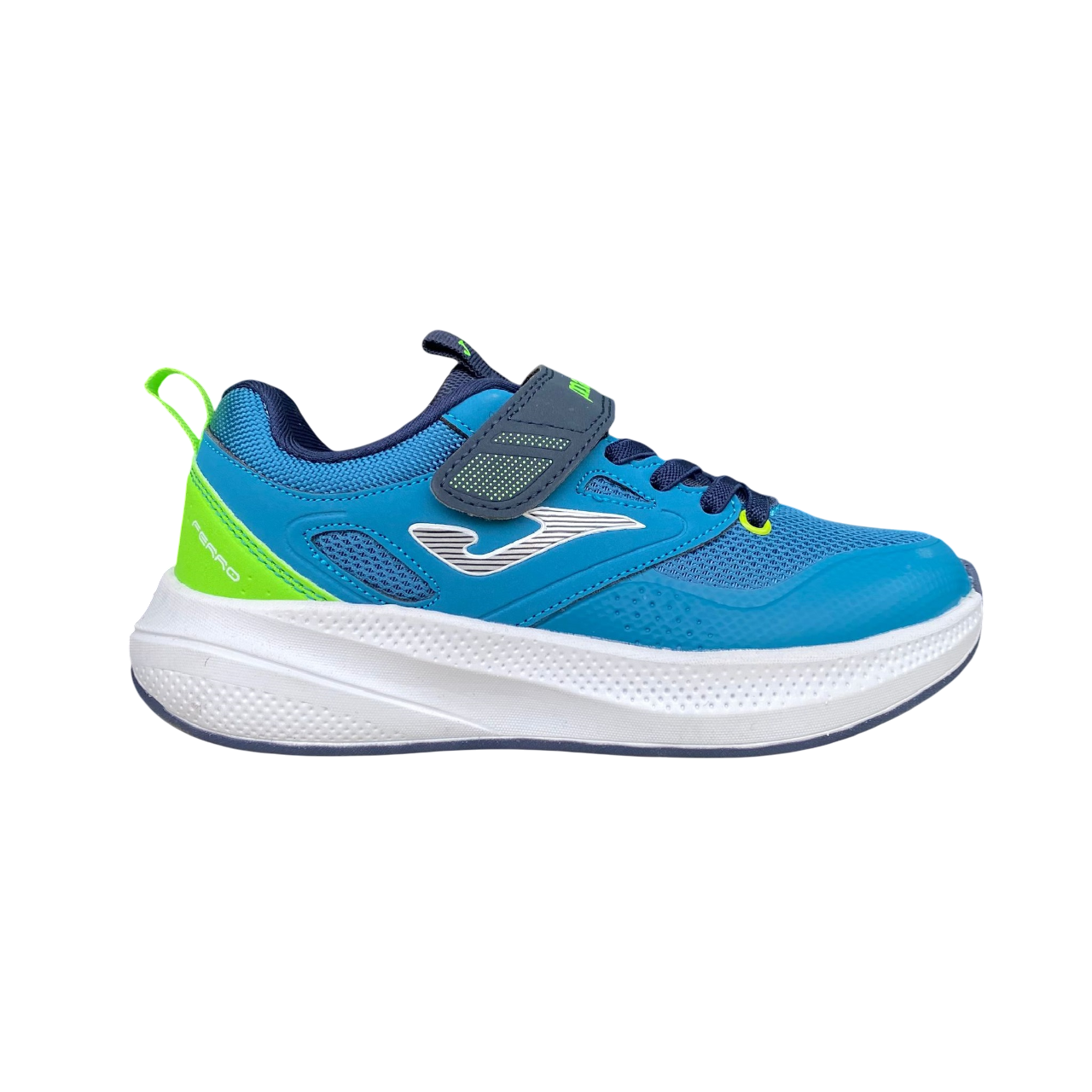 Joma scarpa da ginnastica junior con laccio elastico e velcro Ferro 2517 petrolio