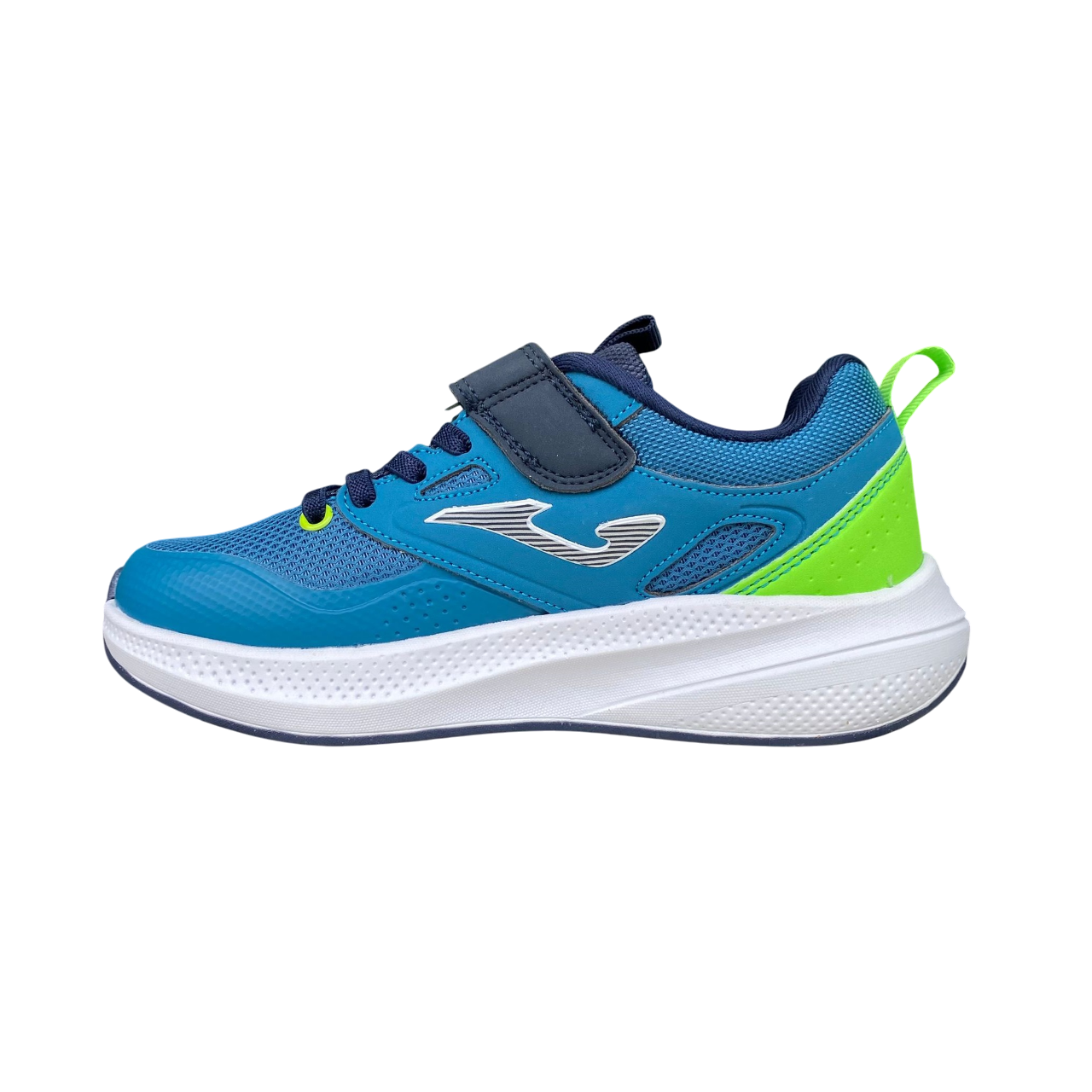 Joma scarpa da ginnastica junior con laccio elastico e velcro Ferro 2517 petrolio