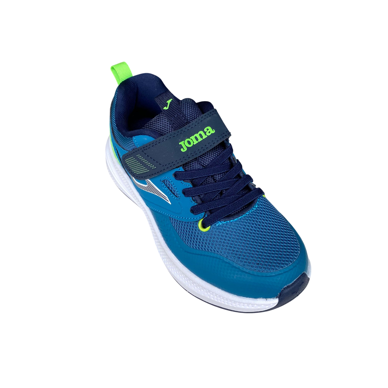 Joma scarpa da ginnastica junior con laccio elastico e velcro Ferro 2517 petrolio