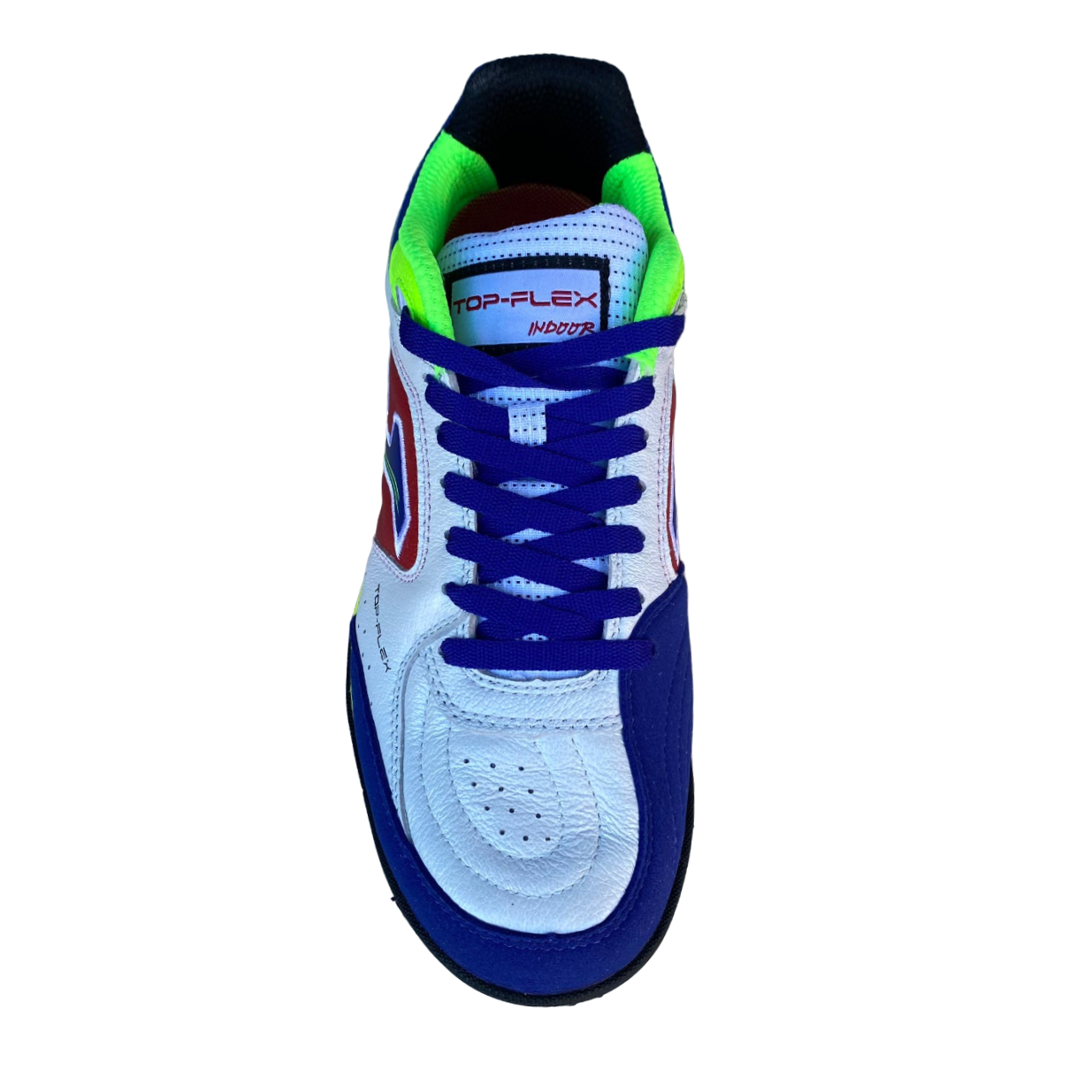 Joma scarpa da calcetto da uomo Top Flex 2416 bianco rosso azzurro